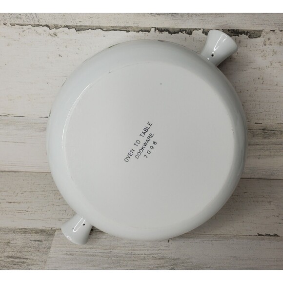 Vintage Andrea by Sadek Casserole Dish & Lid Oven To Table Floral Cookware #7096 - Picture 9 of 12